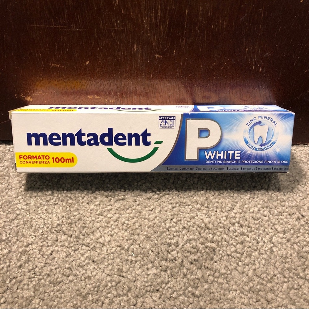 Mentadent P White Fluoride Toothpaste, 18HR Protection Whitening, 100ml/ 3.38oz